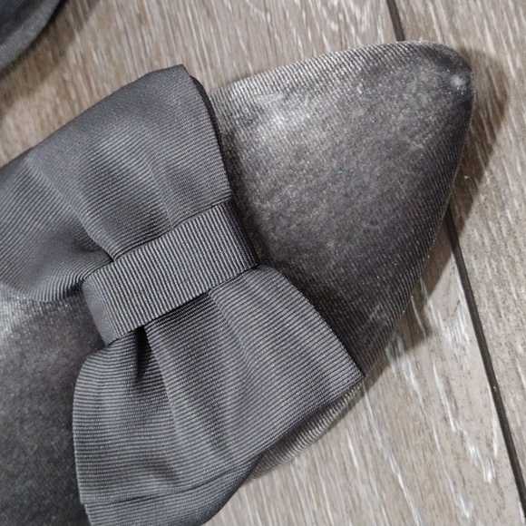 Zigi Soho grey velvet bowtie mules. New. Size 9 - Picture 3 of 9